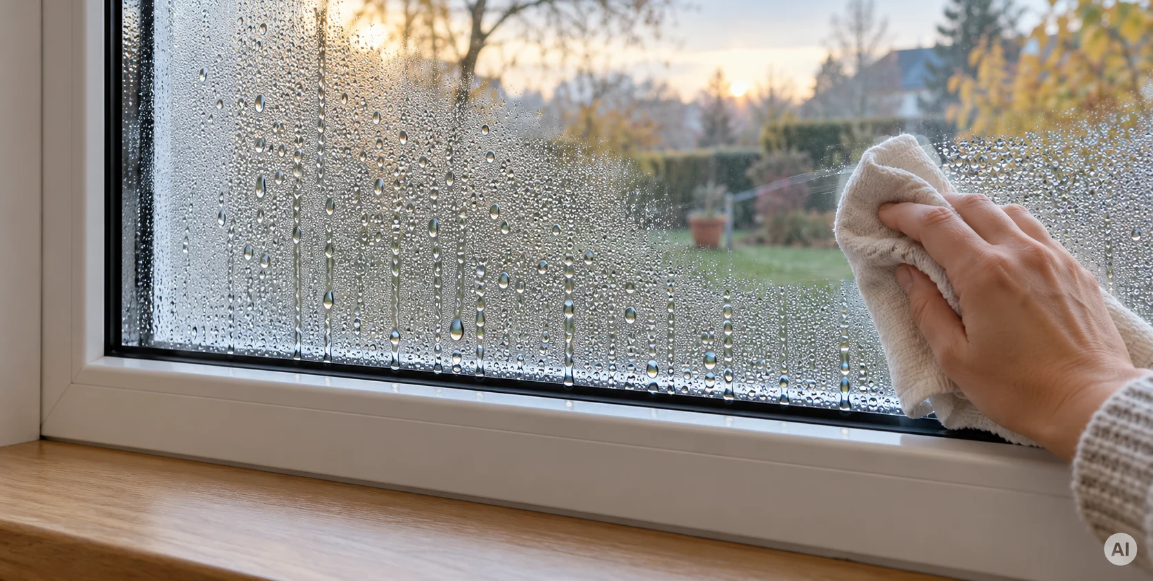 Kondenswasser am Fenster: Ursachen und was hilft
